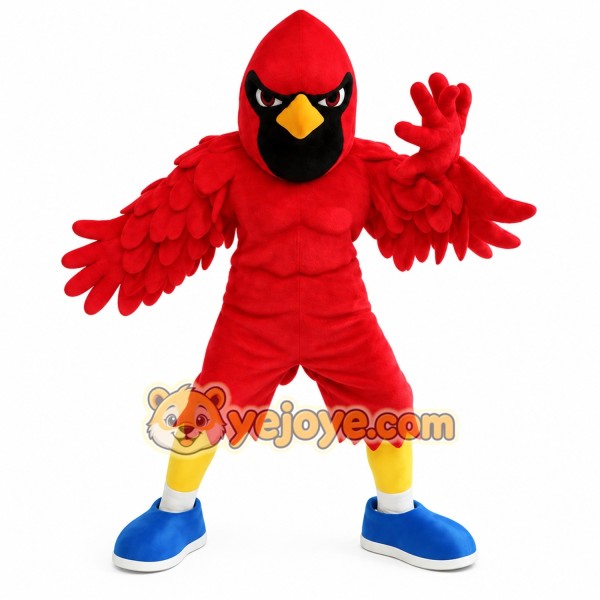Red Yellow Cardinal Bird Mascot Costume