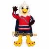 White Red Navy Hockey Eagle Mascot Costume