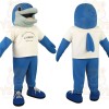 Blue White Shark Mascot Costume