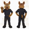 Brown Navy Police Dog Mascot Costume