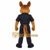 Brown Navy Police Dog Mascot Costume