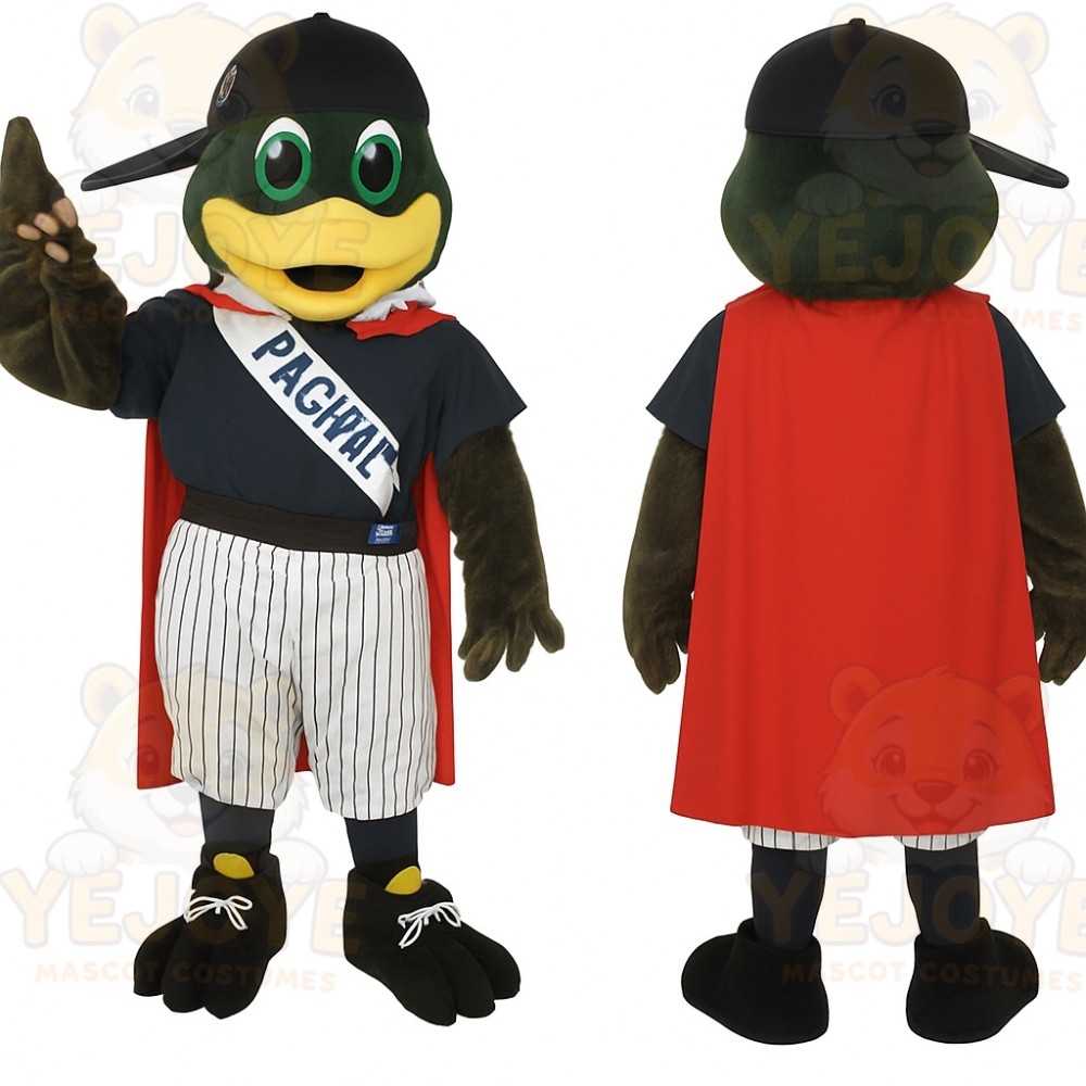 Green Yellow Red Mallard Duck Mascot Costume