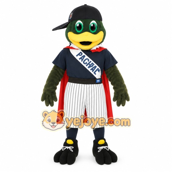 Green Yellow Red Mallard Duck Mascot Costume Green Yellow Red Mallard Duck Mascot Costume
