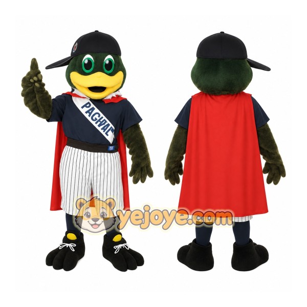 Green Yellow Red Mallard Duck Mascot Costume