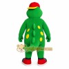 Green Red Yellow Dinosaur Mascot Costume