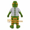Green Orange Gray Dinosaur Mascot Costume Green Orange Gray Dinosaur Mascot Costume
