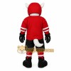 Red White Black Hockey Husky Mascot Costume Red White Black Hockey Husky Mascot Costume