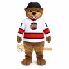 Brown White Hockey Beaver Mascot Costume Brown White Hockey Beaver Mascot Costume
