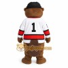Brown White Hockey Beaver Mascot Costume Brown White Hockey Beaver Mascot Costume