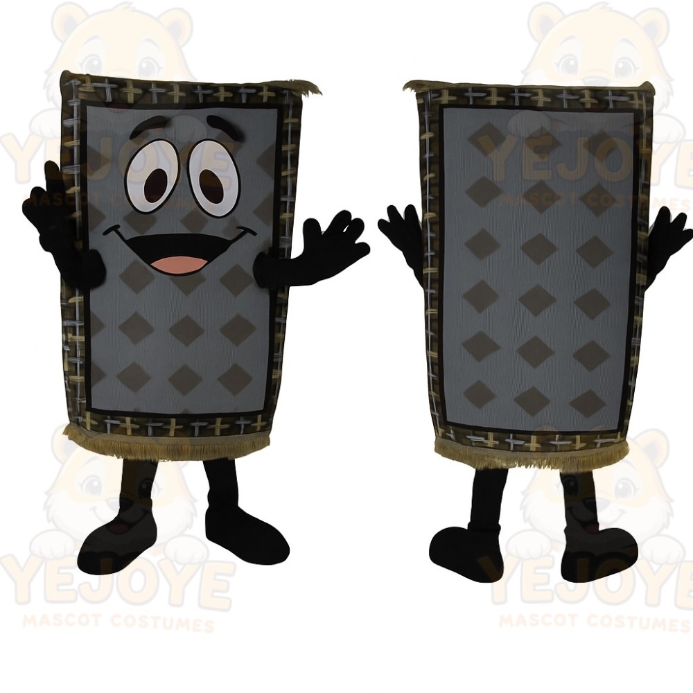 Gray Brown Black Carpet Mascot Costume