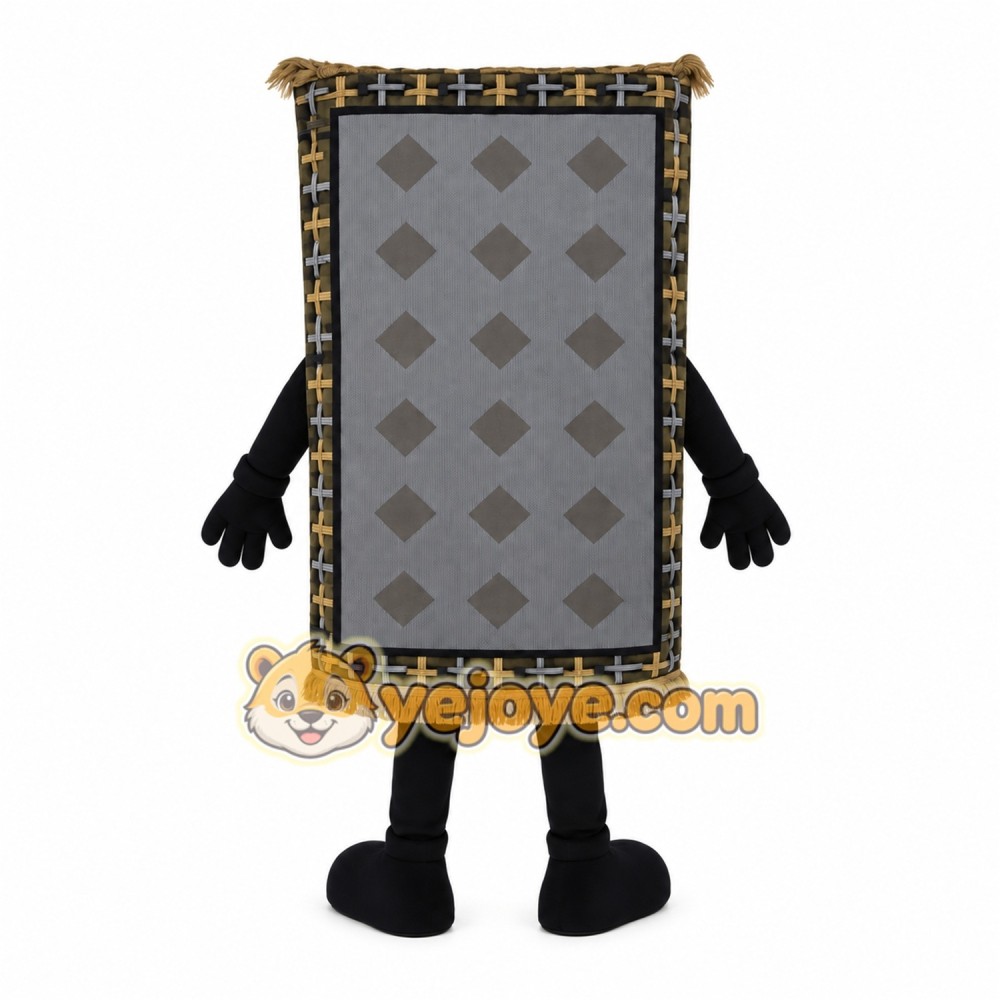 Gray Brown Black Carpet Mascot Costume