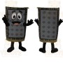 Gray Brown Black Carpet Mascot Costume