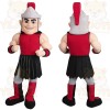 Red Black Spartan Warrior Mascot Costume