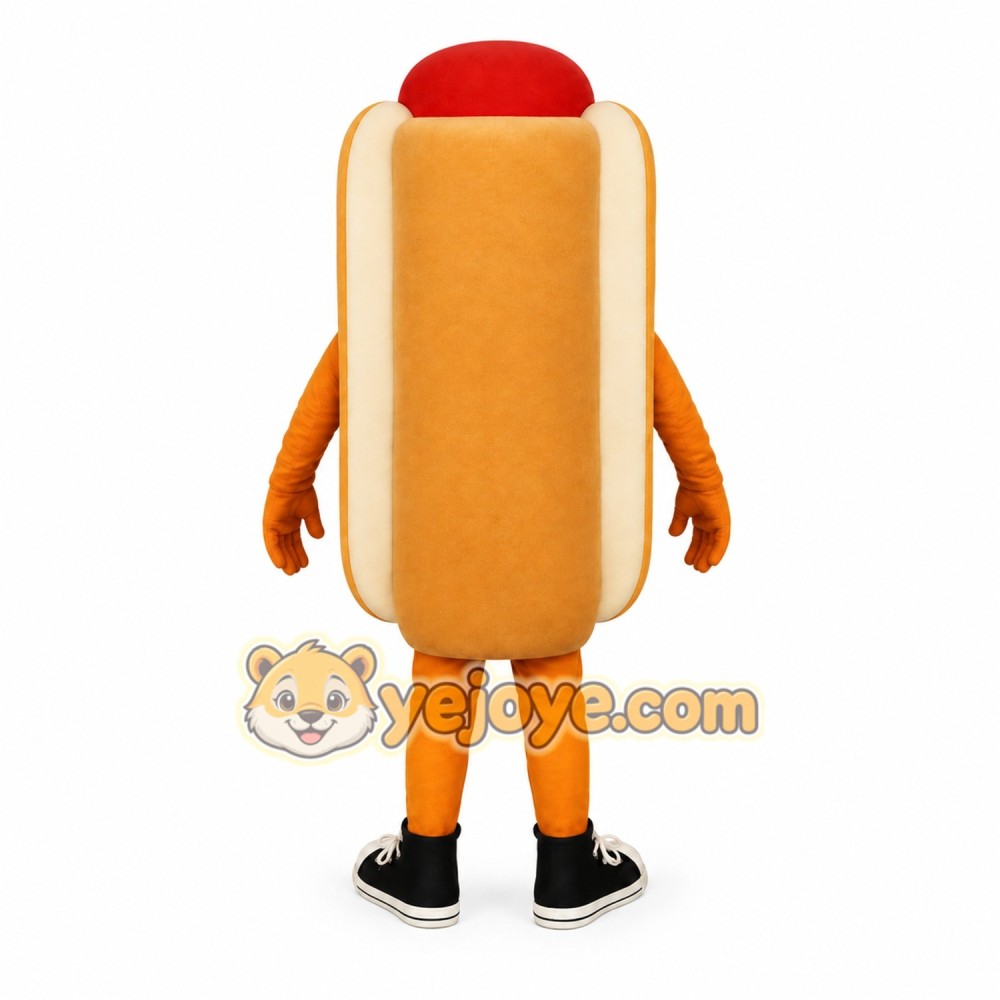 Red Cream Green Orange Hot Dog Mascot Costume Red Cream Green Orange Hot Dog Mascot Costume