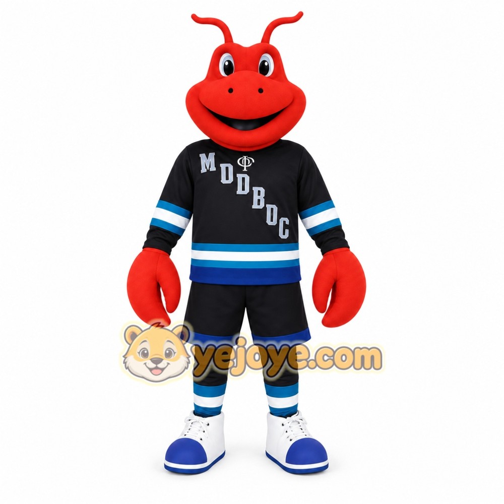 Red Black Blue White Lobster Mascot Costume