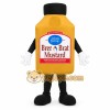 Yellow Black Mustard Bottle Mascot Costume Yellow Black Mustard Bottle Mascot Costume