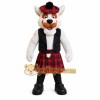 White Orange Red Scottish Fox Mascot Costume