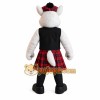 White Orange Red Scottish Fox Mascot Costume