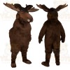 Dark Brown Moose Mascot Costume