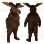 Dark Brown Moose Mascot Costume
