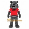 Gray Red Bulldog Mascot Costume