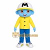 Light Blue Yellow Baseball Boy Mascot Costume Light Blue Yellow Baseball Boy Mascot Costume