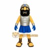 Silver Blue Bearded Gladiator Mascot Costume