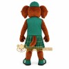 Brown Green Plaid Kilt Dog Mascot Costume