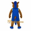 Brown Blue Basketball Horse Mascot Costume Brown Blue Basketball Horse Mascot Costume
