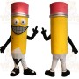 Yellow Red Pencil Mascot Costume