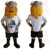 Yellow White Bearded Viking Mascot Costume