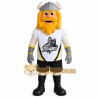 Yellow White Bearded Viking Mascot Costume