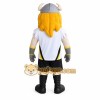 Yellow White Bearded Viking Mascot Costume
