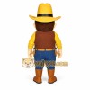 Yellow Brown Blue Red Cowboy Mascot Costume Yellow Brown Blue Red Cowboy Mascot Costume