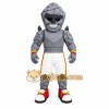 Gray White Red Stone Man Mascot Costume Gray White Red Stone Man Mascot Costume