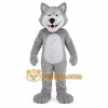 Gray White Wolf Mascot Costume Gray White Wolf Mascot Costume