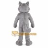 Gray White Wolf Mascot Costume Gray White Wolf Mascot Costume