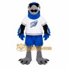 Blue Black White Gray Eagle Mascot Costume Blue Black White Gray Eagle Mascot Costume