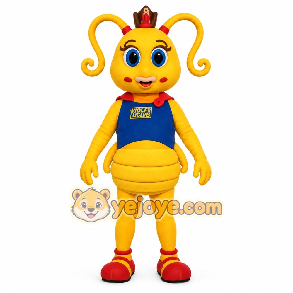 Yellow Blue Red Queen Bee Mascot Costume