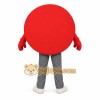 Red White Blue Round Sign Mascot Costume