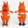 Orange White Cat Mascot Costume