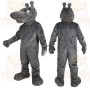 Gray Hippopotamus Mascot Costume