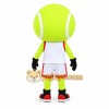 Yellow White Red Tennis Ball Mascot Costume Yellow White Red Tennis Ball Mascot Costume