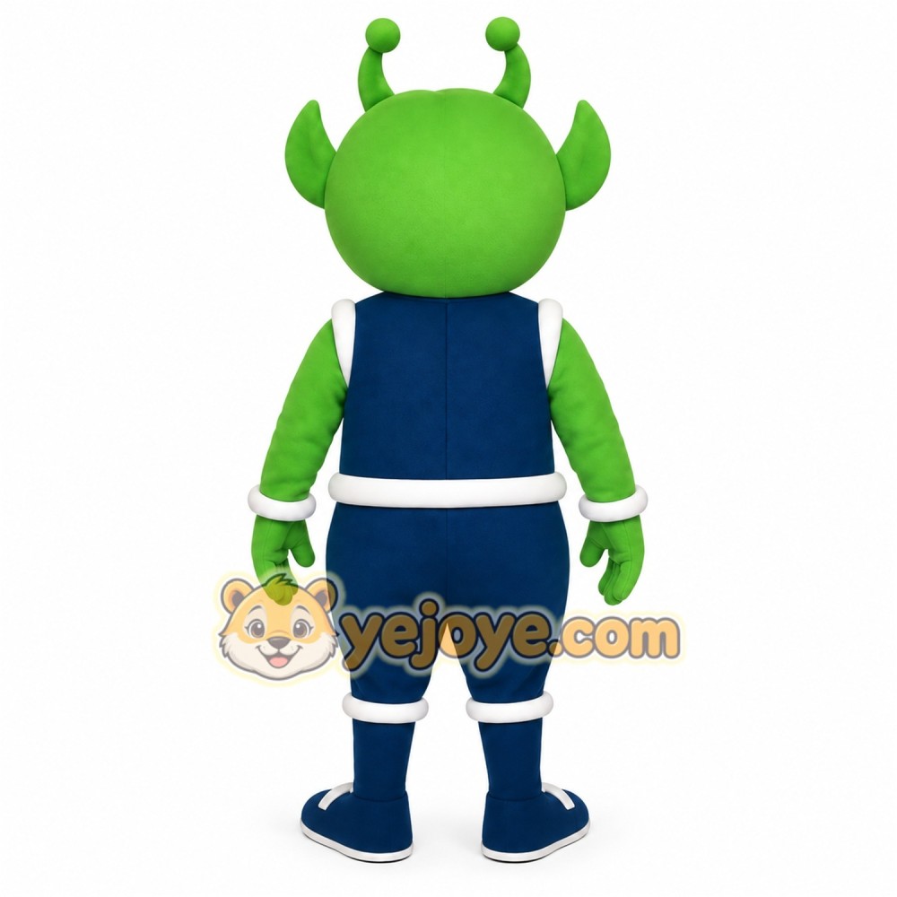 Green Blue Dollar Sign Alien Mascot Costume Green Blue Dollar Sign Alien Mascot Costume