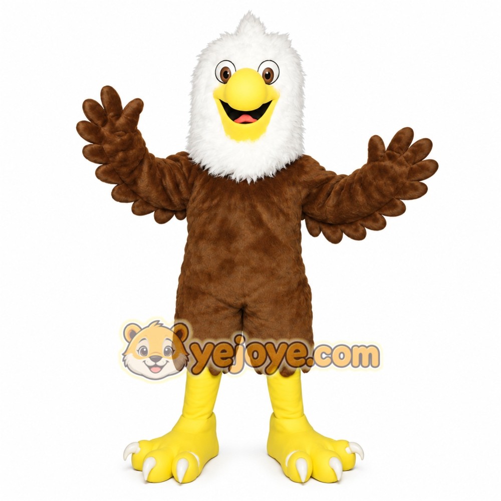 Brown White Eagle Mascot Costume Brown White Eagle Mascot Costume