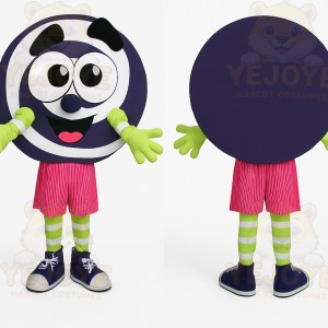 Purple Green Pink Letter O Mascot Costume
