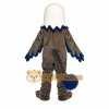 White Brown Blue Eagle Mascot Costume