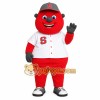 Red White Baseball Player Mascot Costume Red White Baseball Player Mascot Costume