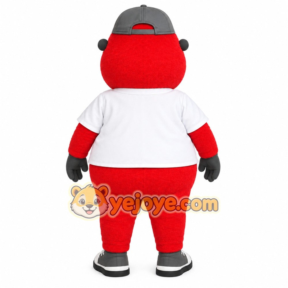 Red White Baseball Player Mascot Costume Red White Baseball Player Mascot Costume