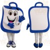 Blue White Clipboard Mascot Costume
